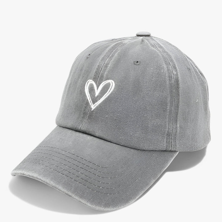 Women's Retro Embroidered Baseball Cap with Adjustable Strap