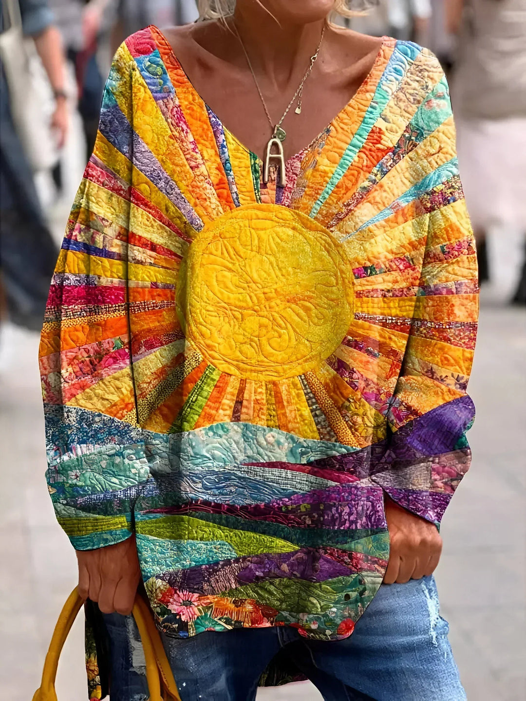 Elisa Cheerful Colorful Blouse - Elena Harper