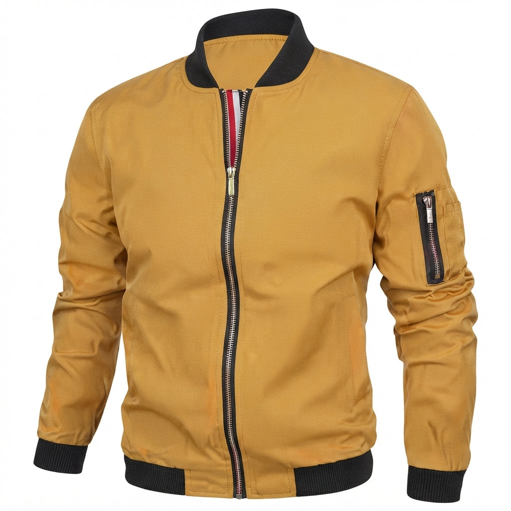 Niklas | Men's Classic Bomber Jacket Transitional Jacket with Ribbed Cuffs