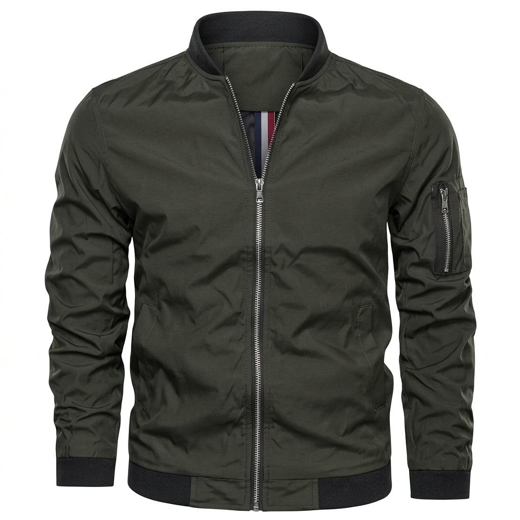 Niklas | Men's Classic Bomber Jacket Transitional Jacket with Ribbed Cuffs