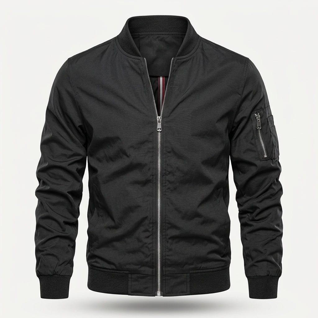 Niklas | Men's Classic Bomber Jacket Transitional Jacket with Ribbed Cuffs