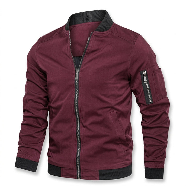 Niklas | Men's Classic Bomber Jacket Transitional Jacket with Ribbed Cuffs