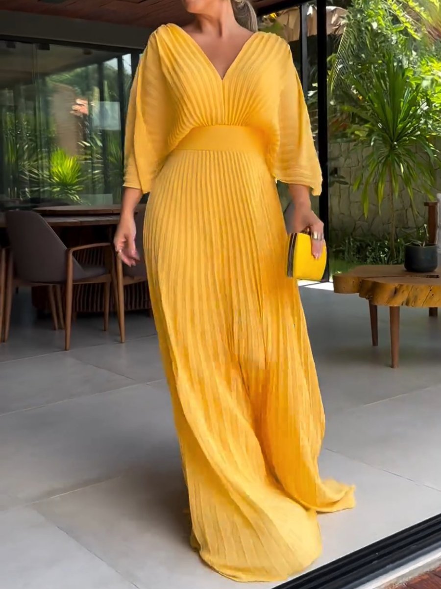 Sassa V-Neck Maxi Dress - Elena Harper