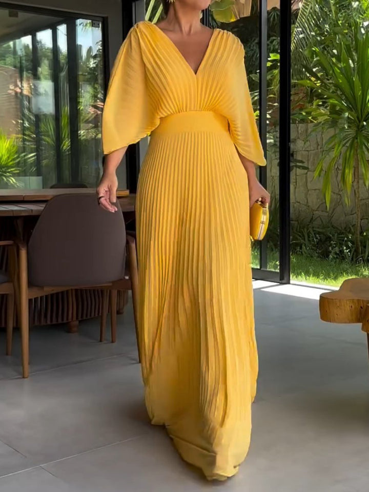 Sassa V-Neck Maxi Dress - Elena Harper