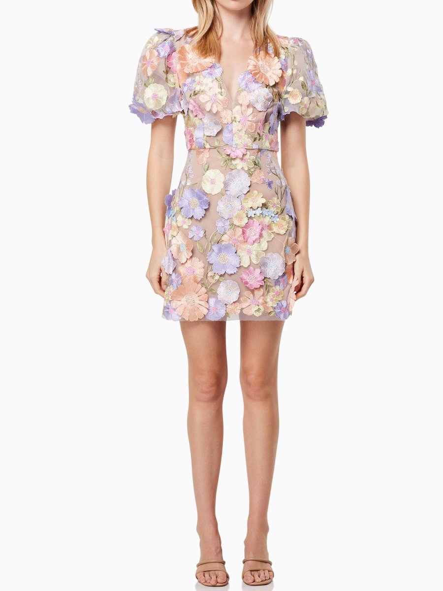 Flora - Floral dress in pastel tones