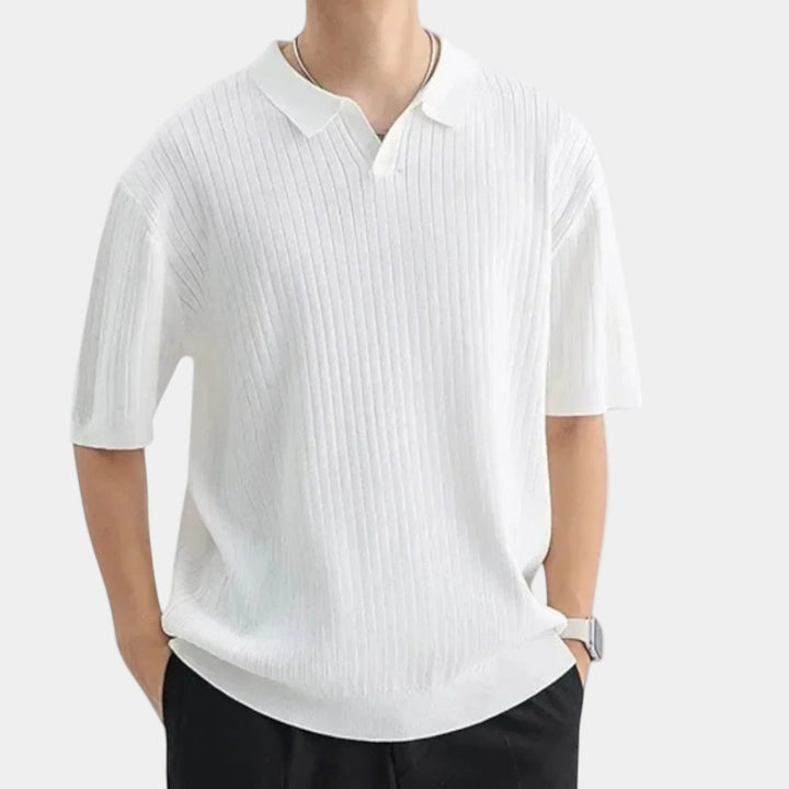 Men's Ribbed Polo - Elena Harper