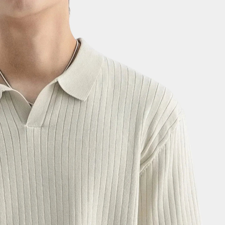 Men's Ribbed Polo - Elena Harper