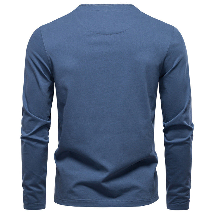 Men's Polo with Buttoned High Collar - Elena Harper
