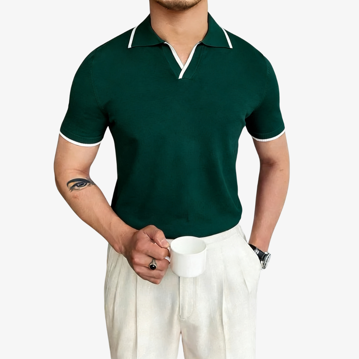 Men's Contrast Polo