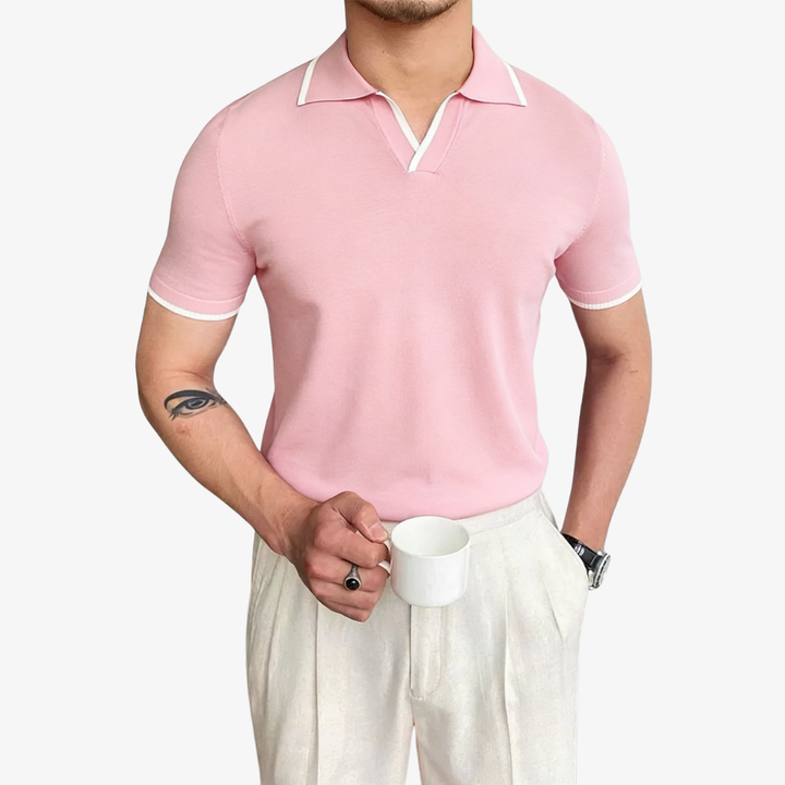Men's Contrast Polo