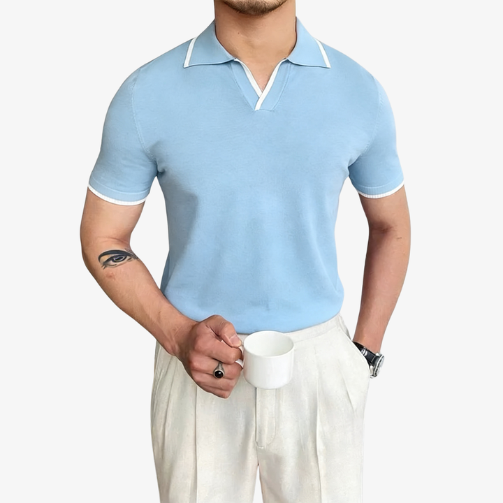 Men's Contrast Polo