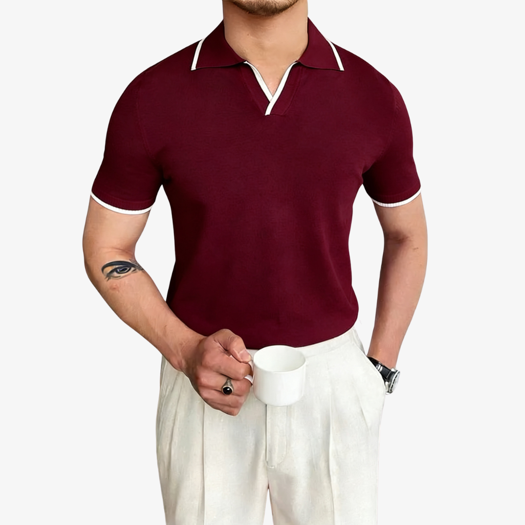 Men's Contrast Polo