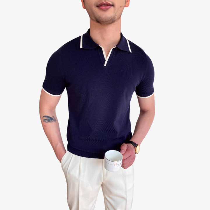 Men's Contrast Polo