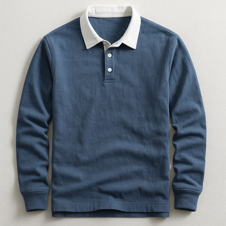 Men's Polo with Button Placket