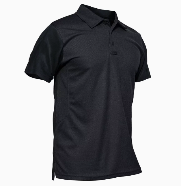 Men's Short-Sleeve Button-Up Polo - Elena Harper
