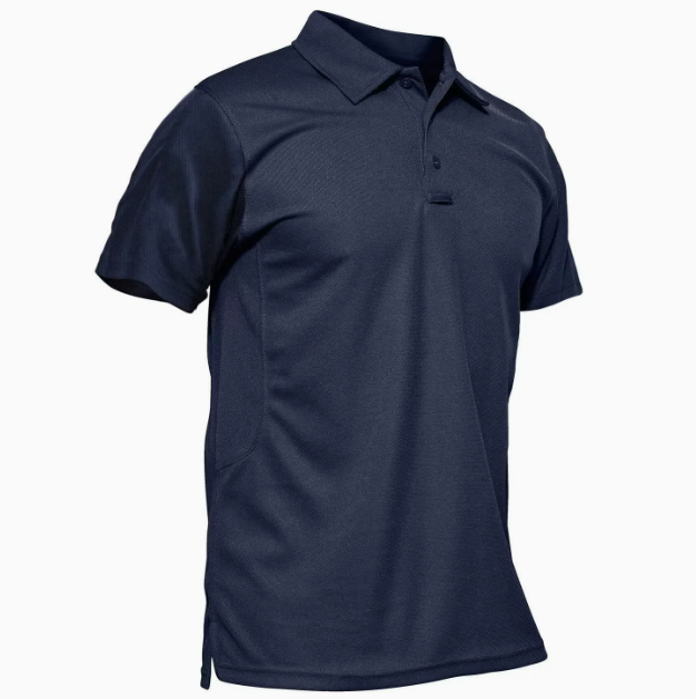 Men's Short-Sleeve Button-Up Polo - Elena Harper