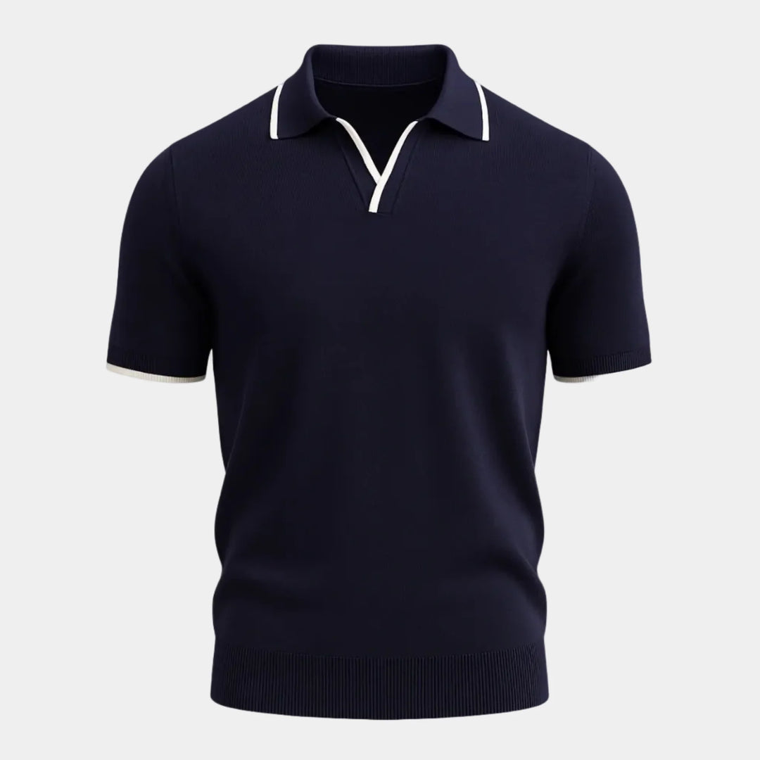 Men's Open Collar Polo