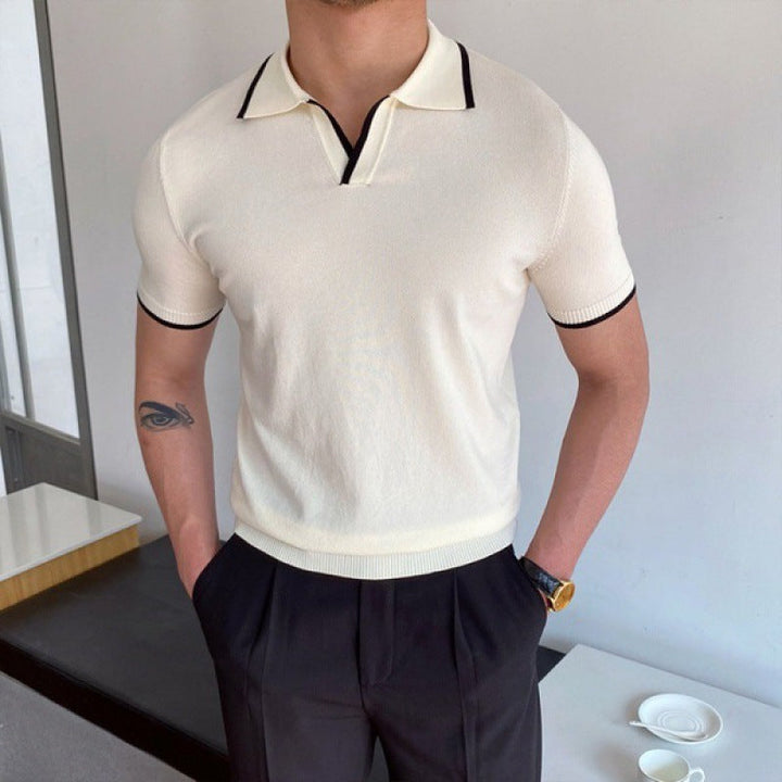 Men's Open Collar Polo