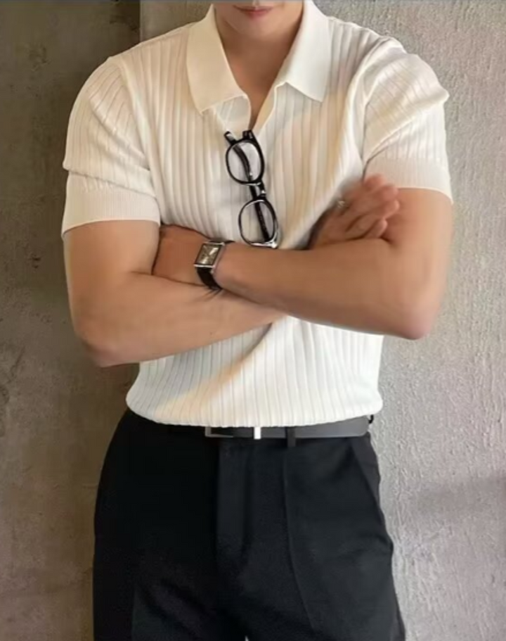 Men's Ribbed Polo