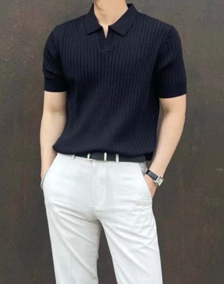 Men's Ribbed Polo