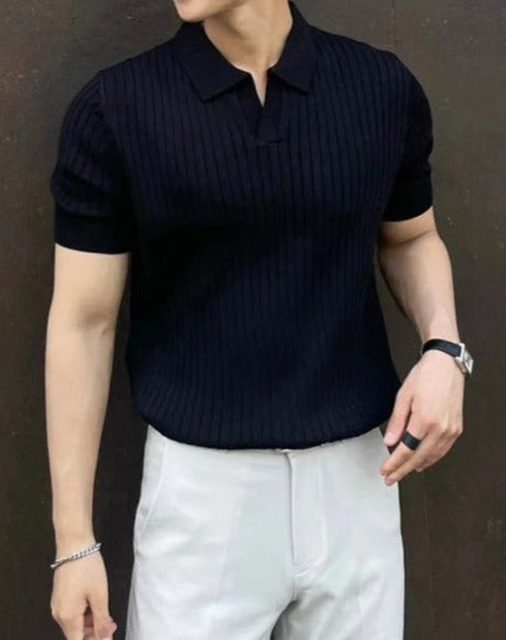 Men's Ribbed Polo