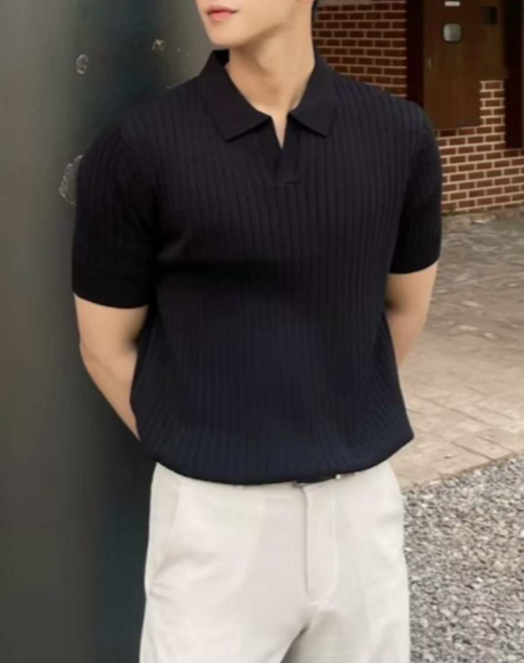 Men's Ribbed Polo