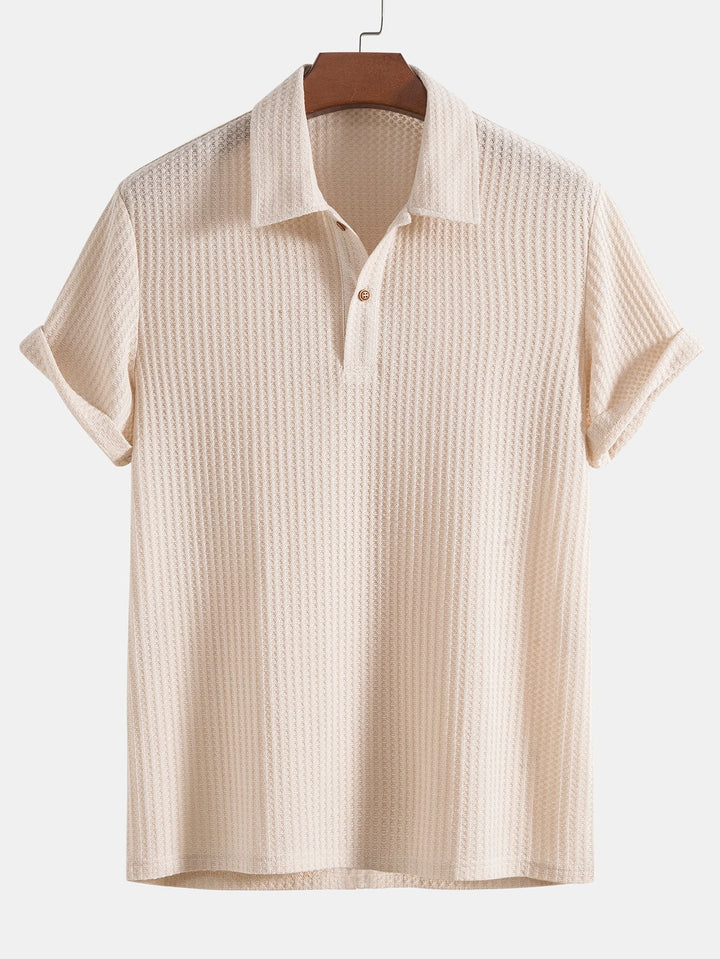 Men's Waffle Knit Polo