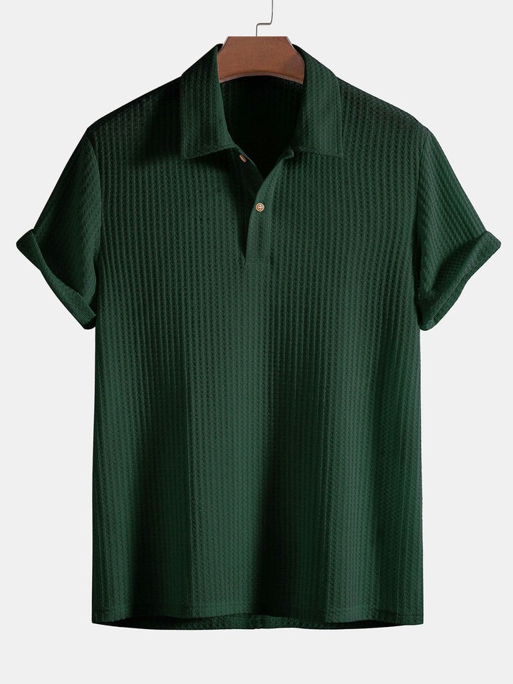 Men's Waffle Knit Polo