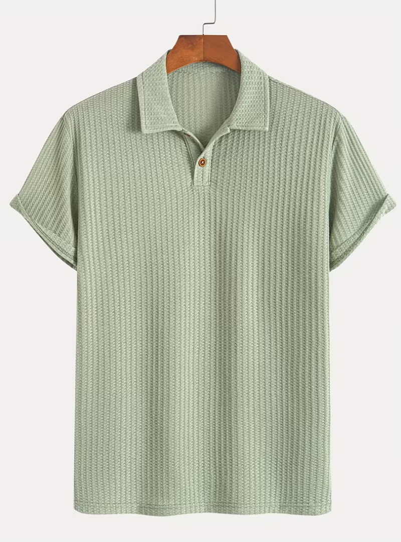 Textured Men's Polo