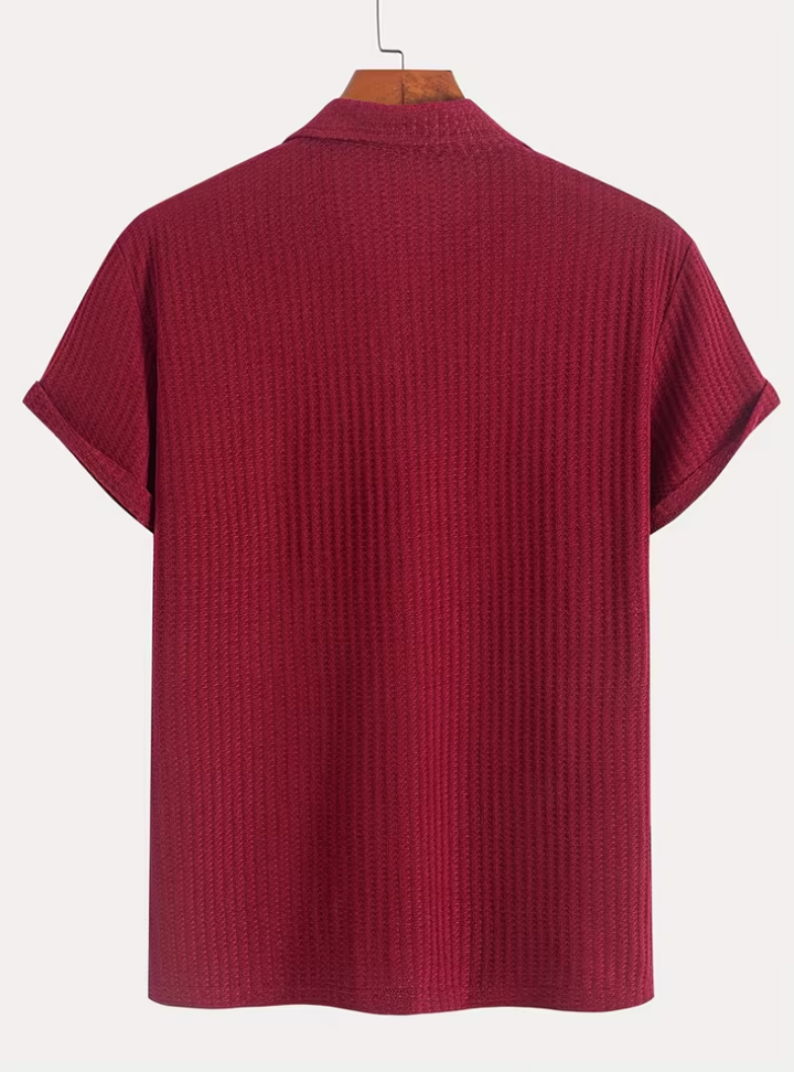 Textured Men's Polo