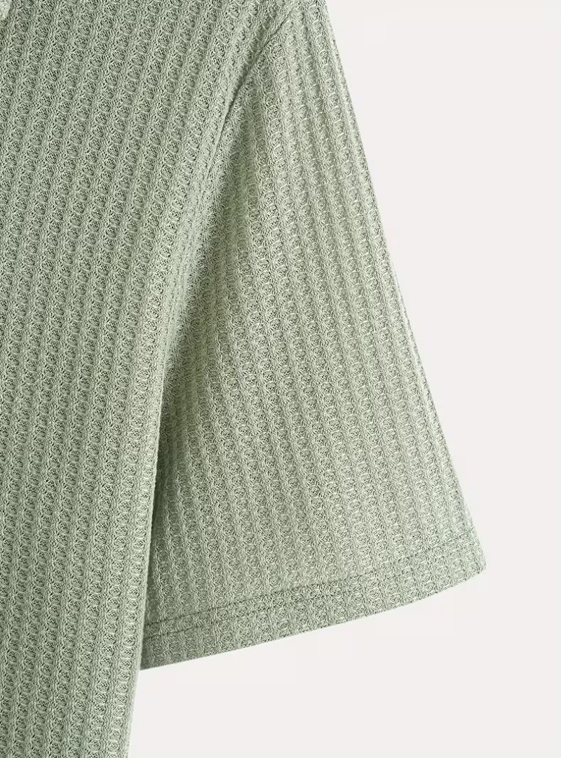 Textured Men's Polo