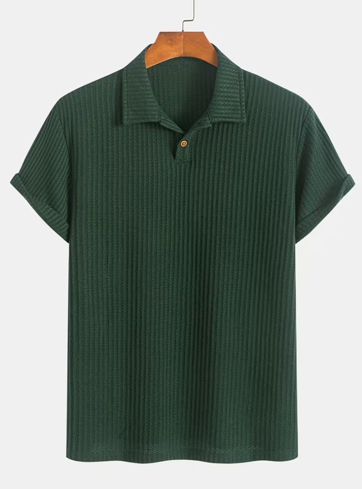 Textured Men's Polo