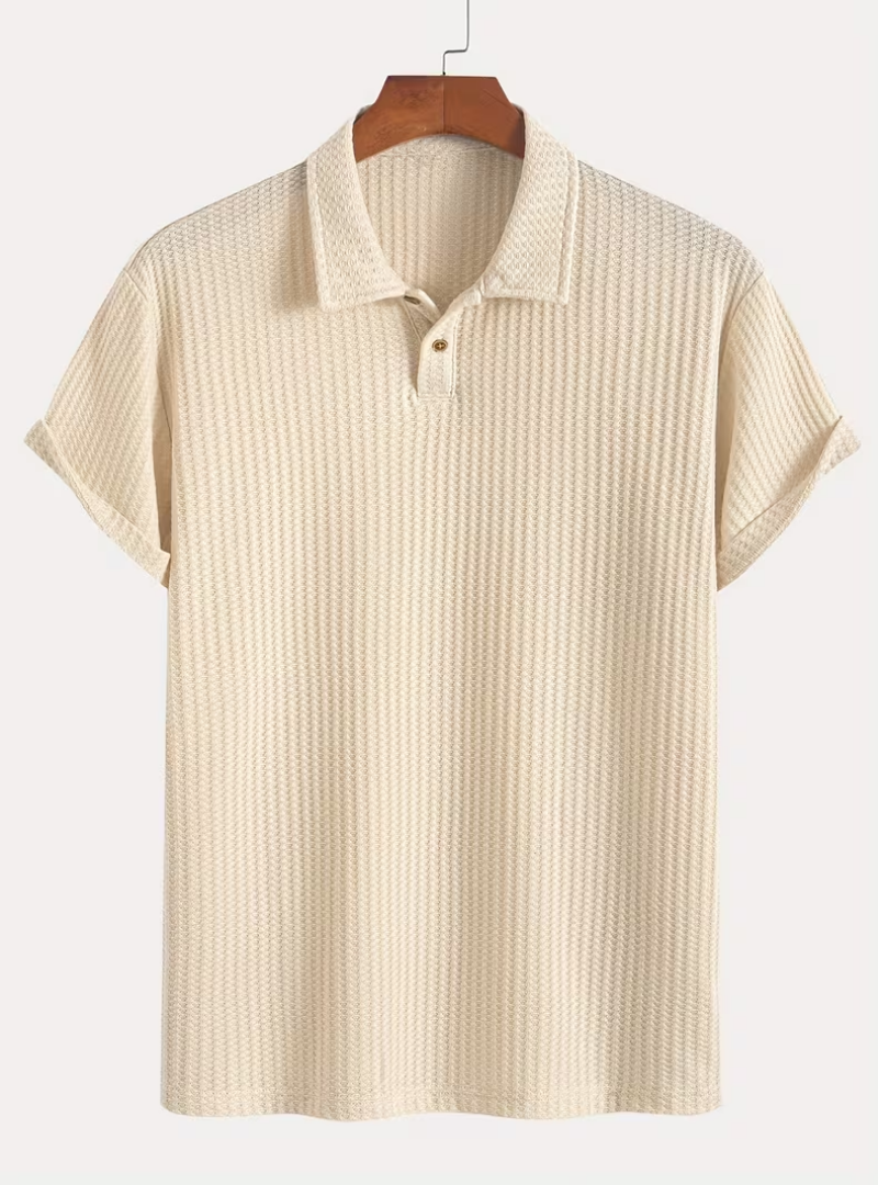 Textured Men's Polo