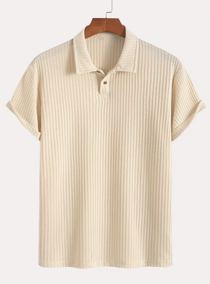 Textured Men's Polo
