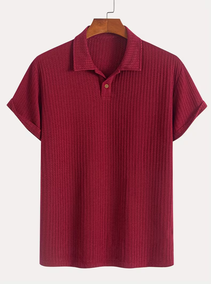 Textured Men's Polo