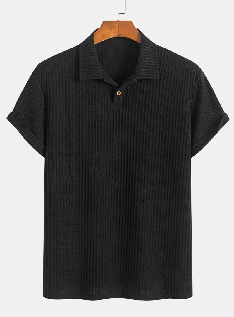 Textured Men's Polo