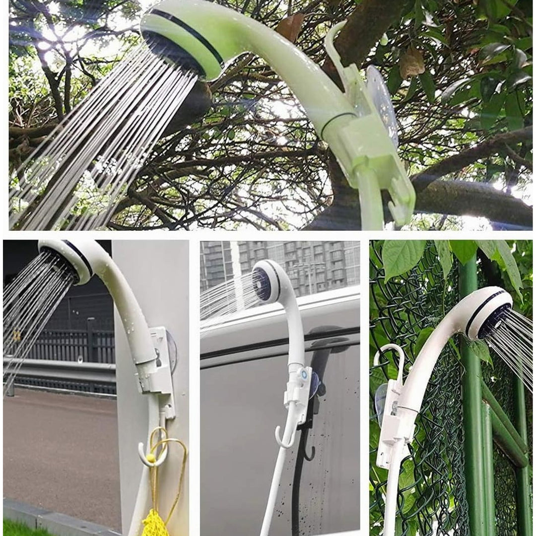Portable Camp Shower With 4000mAh Battery Quiet Motor And Two Water Flow Modes