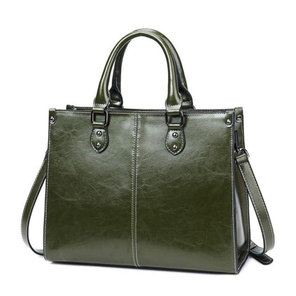 Women's Elegant Tote Handbag with Zipper