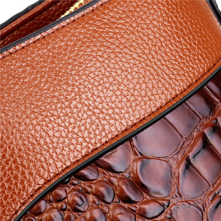 Alfrida | Elegant handbag with sophisticated crocodile embossing