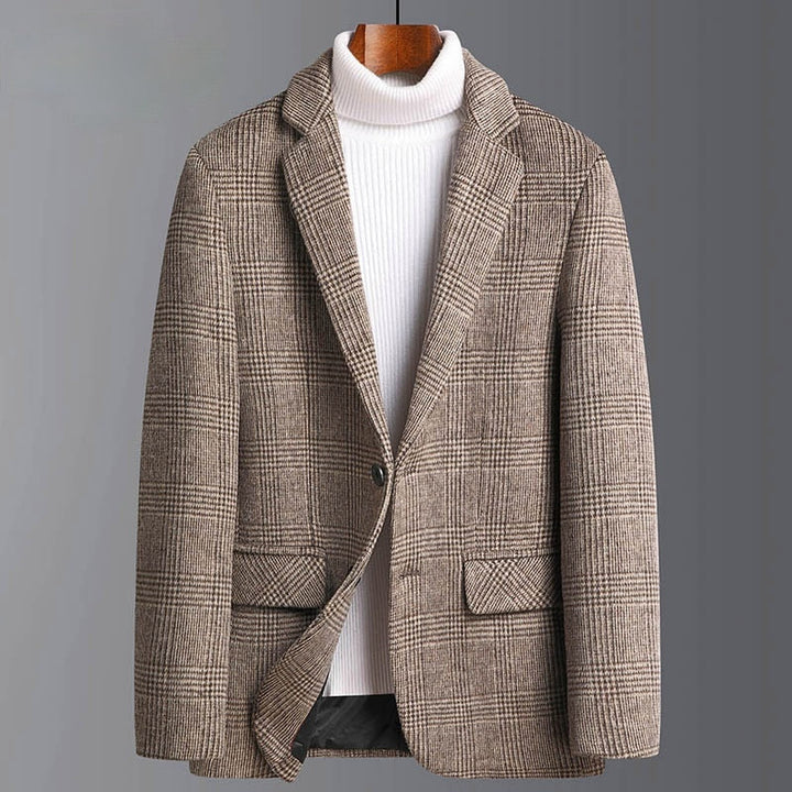 Alban | Checked Wool Blend Jacket