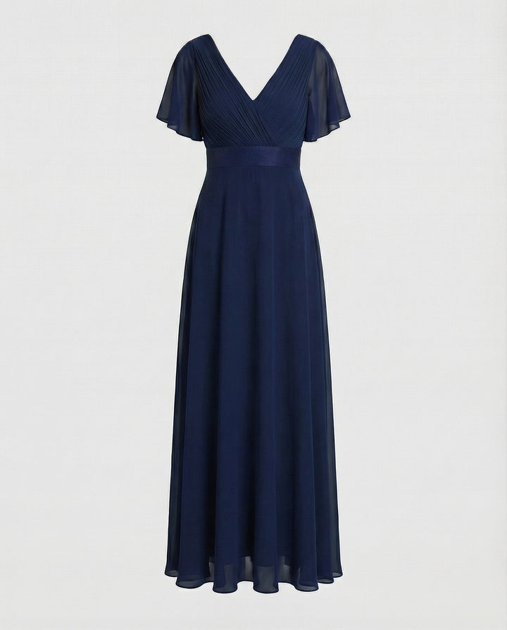 Women's Long Chiffon Evening Dress Elegant
