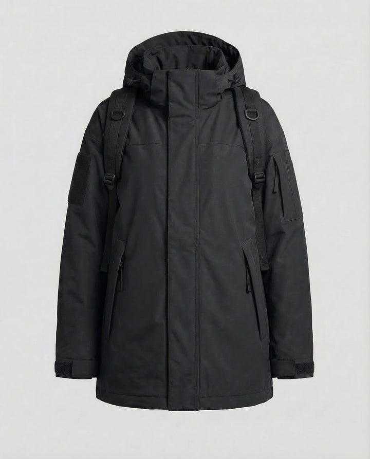 Women's Oversized Waterproof Zipped Jacket for Outdoor Comfort