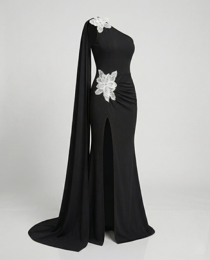 Women's Evening Dress Long Asymmetric Slit