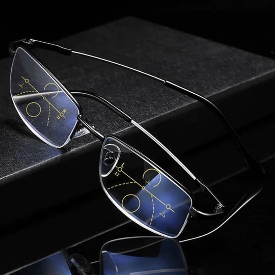 Progressive Eyeglasses With Photochromic Blue Light Filter Lenses