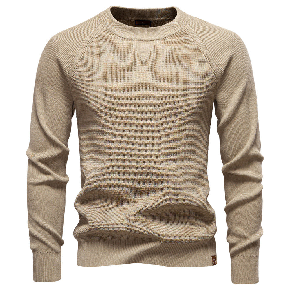 Men's Fine Knit Round Neck Sweater