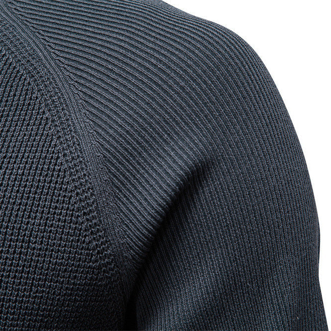 Men's Fine Knit Sweater with Round Neck - Elena Harper