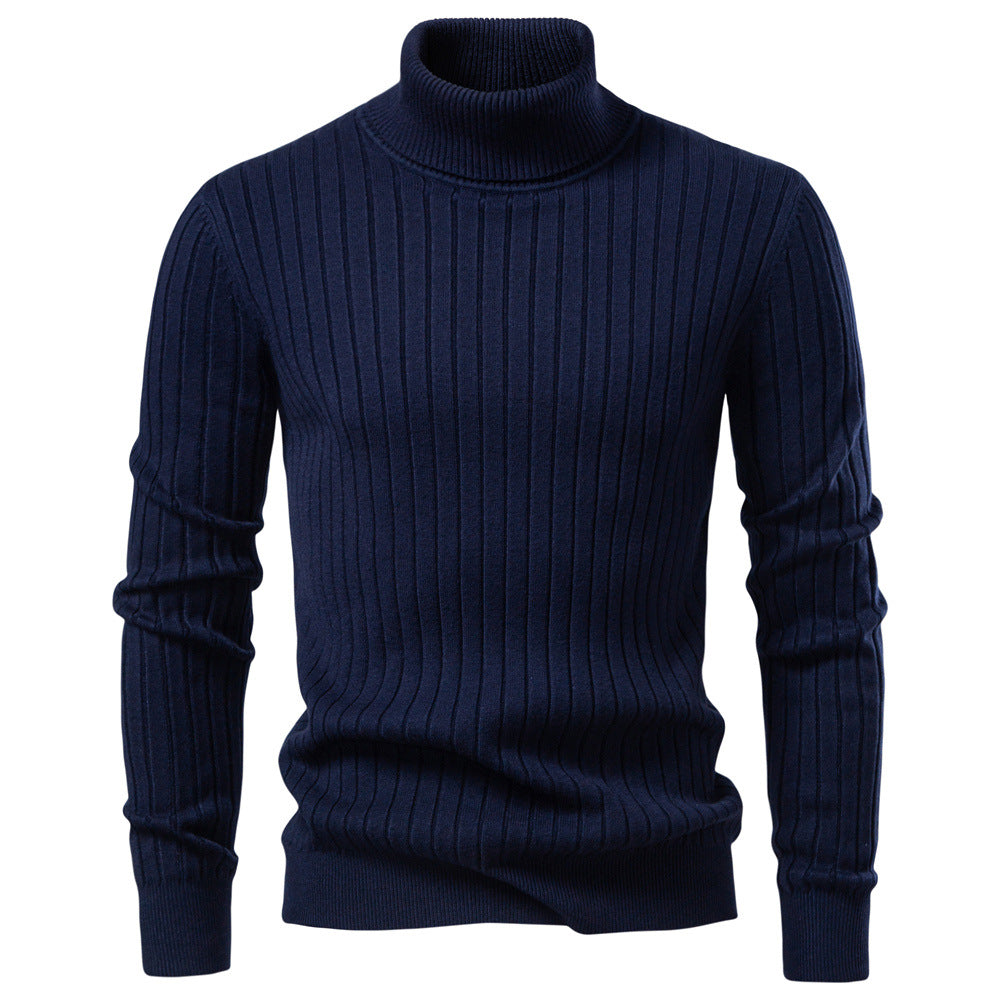 Men's Ribbed Turtleneck Sweater