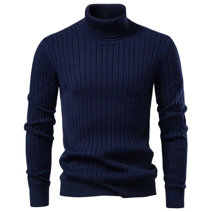 Men's Ribbed Turtleneck Sweater