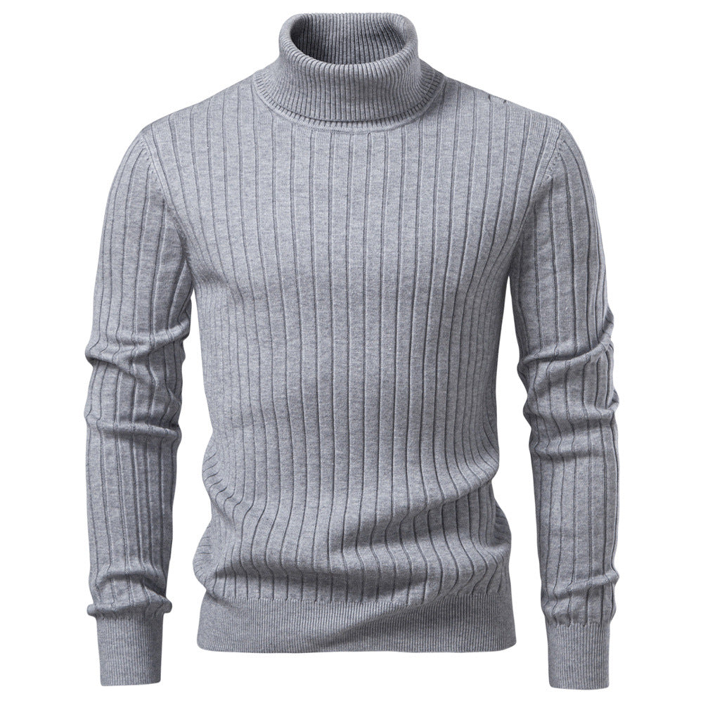 Men's Ribbed Turtleneck Sweater