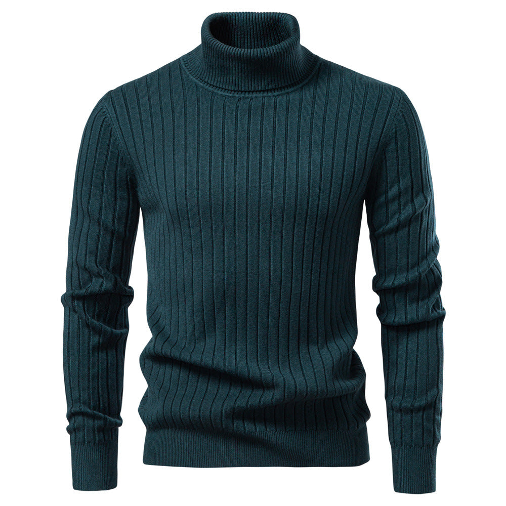 Men's Ribbed Turtleneck Sweater